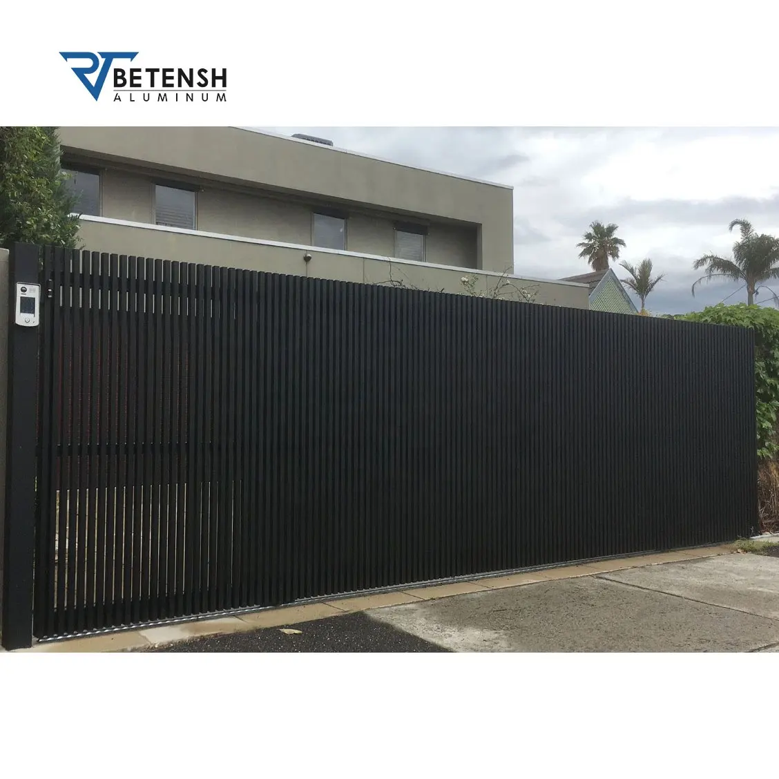 Moderne Privacy Metalen Gating Aluminium Gates Aluminium Oprit Hekken Gate Voor Uw Tuin