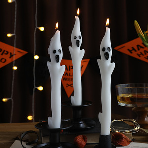 Nouvelle bougie fantôme d'Halloween de 25 cm (10 pouces), bougie parfumée artisanale, décoration créative pour la maison pour la fête d'Halloween - Product Image 6