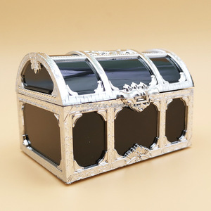 Grande boîte à trésors en plastique, boîte à dragées, boîte à bonbons, or, argent, sucre, amandes, boîte cadeau pour fête, <span class=keywords><strong>mariage</strong></span>, baptême, anniversaire - Product Image 6