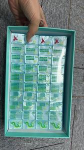 Acrylic Mahjong Tiles Transparent Game Pieces with Green Dragon Crane Pattern for Family <b>Entertainment</b> - Product Image 2