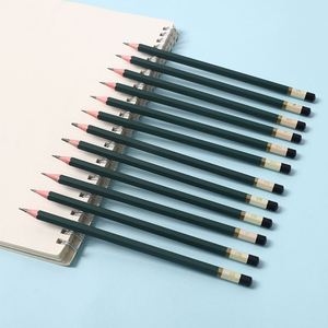 Hexagonal Dark Green Rod Dipping End Drawing Pencils Art Line <b>Sketch</b> Pencil Natural Wooden HB Pencil <b>Set</b> for School - Product Image 5