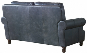 Sofá Chesterfield clásico de 2 plazas hecho con cuero premium para un confort absoluto, elegante asiento para sala de estar y duradero. - Product Image 2