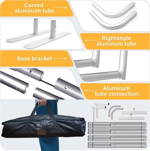 Stand para Ferias Comerciales, Pared de Fondo Personalizada para Negocios con Soporte de Aluminio, Soporte de Fondo Publicitario, Stand para Exposiciones - Product Image 2