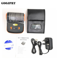 Printer Thermal Mini 80MM Tanpa Tinta Isi Ulang Portabel untuk Barcode & Struk Hitam Putih Mendukung IOS Tersedia 203DPI