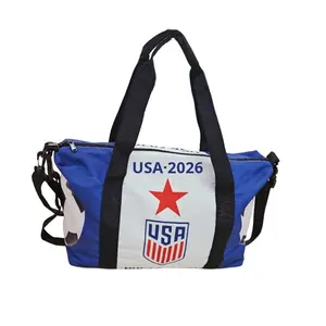 Borsa Portaoggetti Personalizzabile con Motivo a Lettere in Raso per Tifosi della Coppa del Mondo 2026 USA, Canada e Messico - Product Image 5