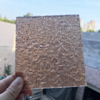 Feuille acrylique ondulée à l'eau irrégulière/PMMA doublé de fil tissé/nouveaux fabricants d'écran d'hôtel de matériaux
