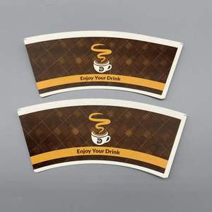 Vaso de papel biodegradable con revestimiento de PLA de 260g para bebidas de 14oz/400ml - Product Image 1