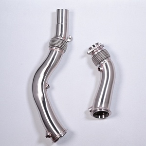Downpipe Performance S55 pour F80 M3 & F82/F83 M4 (2014-2019) – Conception à haut débit en acier inoxydable 304 de 1,5 mm brossé – Neuf - Product Image 1