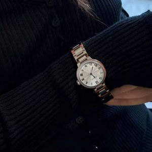 Reloj de Cuarzo para Mujer CILOA, de Aleación Plateada, Lujoso, Resistente al Agua, Personalizable, Casual, con Esfera de Agujas, a la Moda - Product Image 3