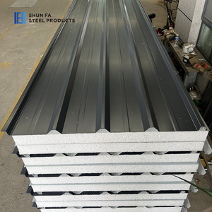 Tùy chỉnh thiết kế hiện đại PVC nhôm bọt lõi xốp EPS mái Tường Bánh <span class=keywords><strong>Sandwich</strong></span> kho cách nhiệt kim loại - Product Image 3