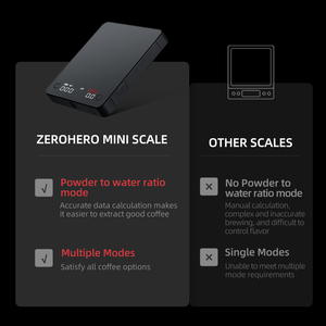 शून्य 2 किलो/0.1g सटीक बहुक्रियाशील डिजिटल मिनी एस्प्रेसो टाइमर के साथ कॉफी स्केल पर डालते हैं - Product Image 2