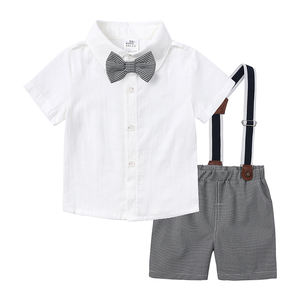 Conjuntos de Ropa de Verano para Niños Pequeños, Conjunto de Ropa para Bebés con Corbata de Moño, Traje de Fiesta para Recién Nacidos, Ropa de Cumpleaños - Product Image 4
