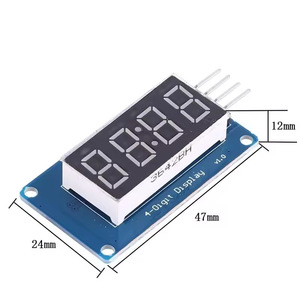 โมดูลจอแสดงผล LED 4 หลัก 7 ส่วน พร้อมจุดแสดงเวลา สำหรับ Arduino ที่รองรับ Tm1637 - Product Image 1