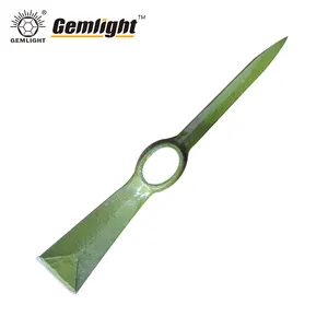 Hot Sale P406 Pickaxe Hardened Green Pick Mattock Round Handle Steel Pickaxe