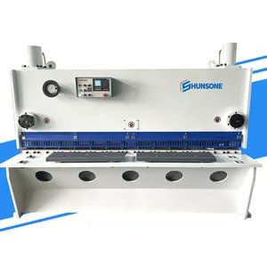 HUNSONE QC11K 6x6200 Guillotine Steel Plate Shearer With E21S Controller CNC Hydraulic Shearing Machine