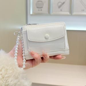 Wholesale <b>ID</b> Card <b>Holder</b> Multi-Functional Solid Color Ladies zero Wallet PU Leather Women Coin Purse - Product Image 3