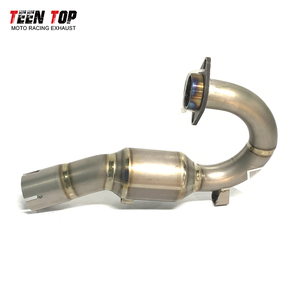 <span class=keywords><strong>2021</strong></span> + KX250 4 temps tuyau d'échappement avant Motocross Tube d'échappement tuyau 45MM alliage de titane - Product Image 3
