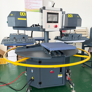 เครื่องรีดร้อนแบบโรตารี่อัตโนมัติเต็มรูปแบบสำหรับเสื้อยืด เครื่องถ่ายโอนลายหิน 40x60 เครื่องพิมพ์ลายแบบซับลิเมชั่น เครื่องพิมพ์ลายเพชร - Product Image 2