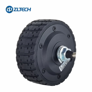 Zltech CE ROHS 4 pouces 24V 100W 2N.m 450 tr/min <span class=keywords><strong>moteur</strong></span> de moyeu de <span class=keywords><strong>roue</strong></span> servo électrique sans balai DC avec pneu en caoutchouc pour voiture AGV - Product Image 6