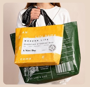 Personalized Tote Shopping Bag Custom Size Multi Color Logo Printed Laminated Pp <strong>Woven</strong> Bag