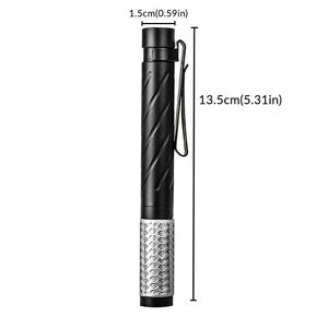 पोर्टेबल मिनी पोर्टेबल टिकाऊ एल्यूमीनियम मिश्र धातु uv फ्लैशलाइट रिचार्जेबल नेतृत्व वाली मशाल पेन प्रकाश निरीक्षण के लिए स्मृति समारोह के साथ - Product Image 3