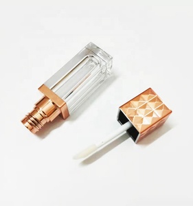 Wands sıvı dudak parlatıcısı tüpleri ile 5ML/6MLSquare gül altın lüks ruj tüpü gemi hazır - Product Image 6