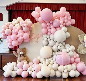 <span class=keywords><strong>Arche</strong></span> <span class=keywords><strong>de</strong></span> ballons pastel double en sable <span class=keywords><strong>blanc</strong></span> <span class=keywords><strong>rose</strong></span> et <span class=keywords><strong>or</strong></span> pour les décorations <span class=keywords><strong>de</strong></span> fête Boho Guirlande <span class=keywords><strong>de</strong></span> ballons blancs - Product Image 4