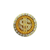 Autocollant de lit DIY pour bijoux avec diamants, Spinner de la fortune en alliage avec inscription