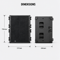 Subwoofer professionnel LA-SB18 de 18 pouces, 800 W RMS, 8 ohms, pour système de sonorisation de scène de club, haut-parleur audio professionnel