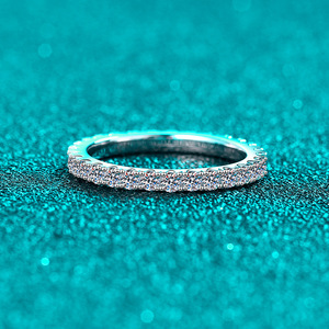 Anelli Nuziali in Moissanite per Donne, Anelli in Argento S925, Anello Eternity Impilabile, Anello di Fidanzamento, Anello per Anniversario - Product Image 2