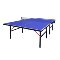 Table de tennis de table pliable en MDF de 15 mm, personnalisable, vente en gros d'usine, table de tennis de table mobile pour l'entraînement et la compétition en intérieur