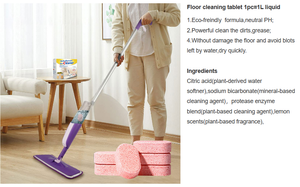 Nettoyant ménager Tablette nettoyante pour <span class=keywords><strong>salle</strong></span> <span class=keywords><strong>de</strong></span> <span class=keywords><strong>bain</strong></span> Eco <span class=keywords><strong>Tablettes</strong></span> effervescentes pour le nettoyage des sols - Product Image 6