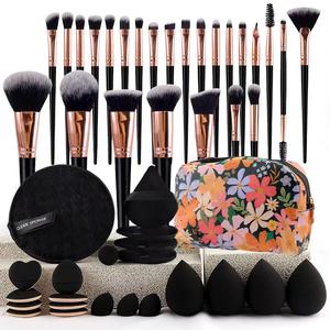 BDbelleza Ensemble Professionnel de 40 Pinceaux de <span class=keywords><strong>Maquillage</strong></span> Beauté avec Manche en Bois et Poils Synthétiques <span class=keywords><strong>Pinceau</strong></span> Plat Estompeur Éventail pour Yeux Visage Mascara Prêt à l'Emploi - Product Image 2