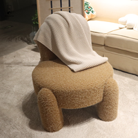 Nouveau tissu de haute qualité alpaga doux 100% Polyester fauteuil maison chambre meubles canapé simple