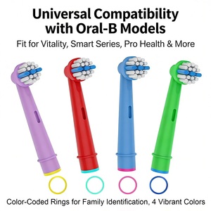 Cabezales de repuesto para cepillos de dientes para niños con cerdas suaves y cabezas pequeñas, compatibles con el <span class=keywords><strong>cepillo</strong></span> de dientes <span class=keywords><strong>eléctrico</strong></span> <span class=keywords><strong>Oral</strong></span>-<span class=keywords><strong>B</strong></span> - Product Image 4