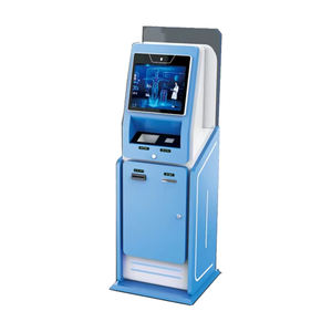 Kiosque d'<span class=keywords><strong>achat</strong></span> <span class=keywords><strong>de</strong></span> billets automatique pour ligne express d'aéroport, écran tactile, lecteur <span class=keywords><strong>de</strong></span> codes-barres, prise en charge OEM ODM SDK, acier laminé à froid - Product Image 1