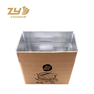 Boîtes d'emballage isothermes en <span class=keywords><strong>carton</strong></span>, aluminium et mousse pour le <span class=keywords><strong>transport</strong></span> d'aliments congelés - Product Image 1