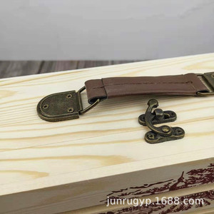 กล่องไม้ใส่ไวน์แบบคู่ ขนาด 35 ซม. สำหรับเก็บของขวัญ พร้อมพิมพ์โลโก้ - Product Image 3