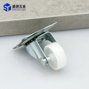 Shengyuan 1 Inch Swivel Caster <b>White</b> Plastic Silent Plate Mount For Furniture And Industrial Use - Product Image 2