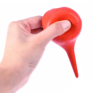 Jarum suntik irigasi telinga 90mL, jarum suntik telinga warna merah lembut - Product Image 3