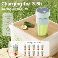 Heet verkopende huishoudelijke draagbare mixer Juicer food grade plastic fles fruit groente mixer Juicer mixer grinder