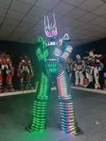Costumes de robot LED de haute qualité pour spectacles, tenues de cosplay de robot, accessoires de performance adaptés aux festivals et aux fêtes
