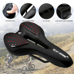 <span class=keywords><strong>Selle</strong></span> <span class=keywords><strong>de</strong></span> vélo WEST BIKING imperméable, coussin souple, amortissement rapide, siège ergonomique, cuir respirant professionnel - Product Image 5