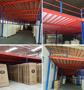 ระบบชั้นลอยเหล็กสำหรับงานหนัก ชั้นวางสินค้าในโรงงาน ชั้นวางของแบบเลือกได้ พร้อมแบบแปลนฟรี ชั้นวางพาเลทแบบเลือกได้ 2 ชั้น สำหรับโรงรถ - Product Image 6