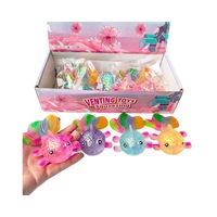 Jouets anti-stress à presser, poisson rouge en sequins de maltose, jouet de décompression à pincer et à presser, jouet sensoriel souple
