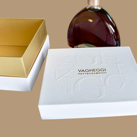Élégante Boîte Couvercle et Fond avec Gaufrage à Chaud sur le Col, Emballage de Luxe pour Bougie, Parfum, Cadeau de Mariage, Boîtes Personnalisées avec Logo