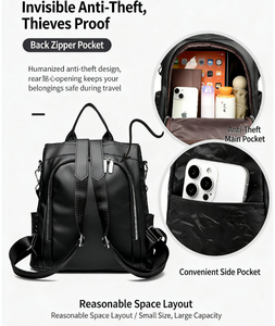 In Stock Customizable Women Pu Cloth <strong>Backpacks</strong> Girls Casual Daypack Vintage <strong>Backpack</strong> School Bags Rucksack Mochila - Product Image 5