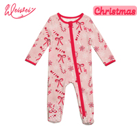 Pyjamas en coton de bambou WEIWEI, 95% bambou, 5% élasthanne, pyjamas pour enfants, vêtements pour bébé en bambou personnalisés, pyjamas pour tout-petits, doudou pour bébé