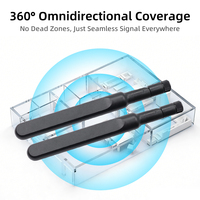 Router Inalámbrico 4G LTE con Antena WiFi, Conector Roscado, 5dBi de Alta Ganancia, Antena Plegable de Goma para Módem Gateway, OEM Personalizado