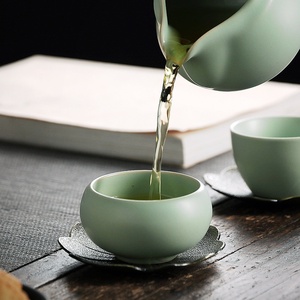 Tazza da tè in ceramica Tianqing Ru Kiln di alta gamma con smalto craquelé autentico, tazza singola per set da tè Kung Fu - Product Image 3